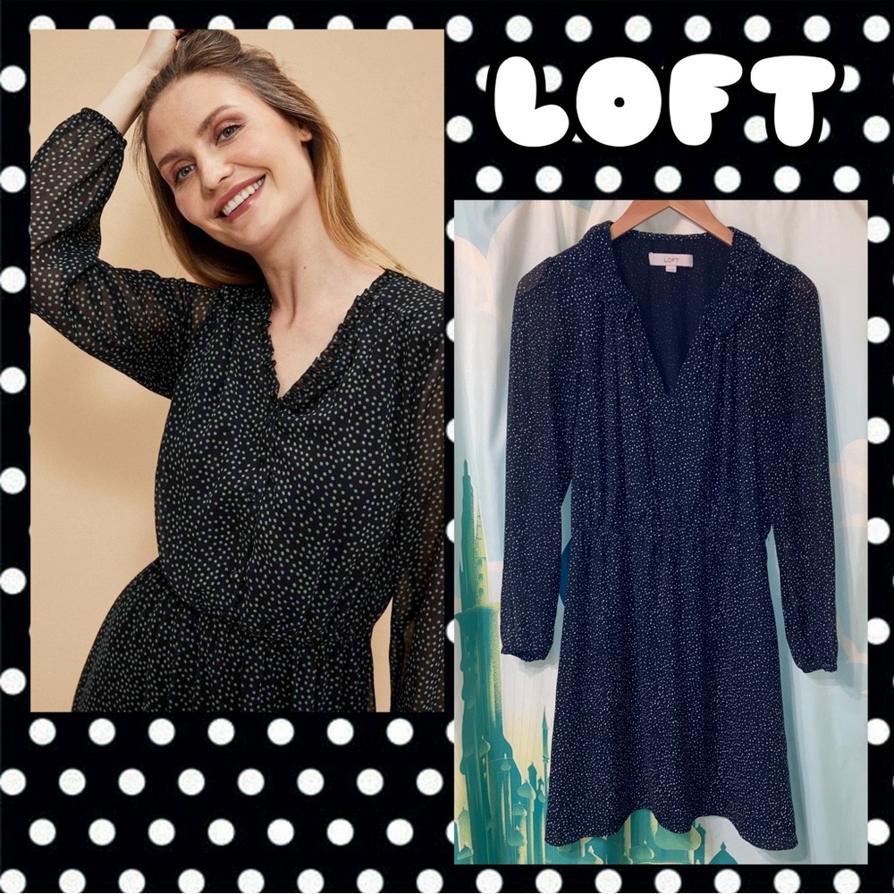 Free!!! Loft Polka Dot Dress